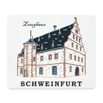 Schweinfurt, Dessin Zeughaus, Franconie, Bavière - Tapis de souris (format paysage) - blanc - Devant