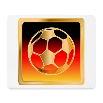 FOOTBALL GERMANY FLAG - Mouse Pad (horizontal) - white - Front