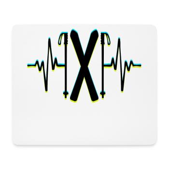 Eishockey Snowboard Wintersport Schnee Wiinter - Mousepad (Querformat) - Weiß - Vorne