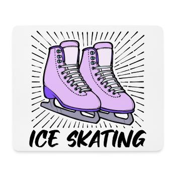 Eislaufen Eishockey Wintersport Schnee Winter - Mousepad (Querformat) - Weiß - Vorne