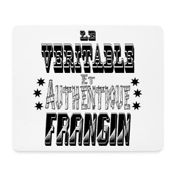 Le Véritable et Authentique Frangin - Tapis de souris (format paysage) - blanc - Devant