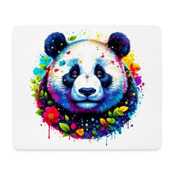 Panda - Mousepad (Querformat) - Weiß - Vorne
