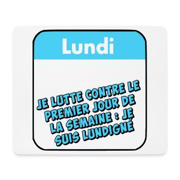 Monday - Mouse Pad (horizontal) - white - Front