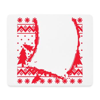 Wintersaison Schifahrer Schifahren Wintersport - Mousepad (Querformat) - Weiß - Vorne