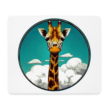 Girafe - Tapis de souris (format paysage) - blanc - Devant