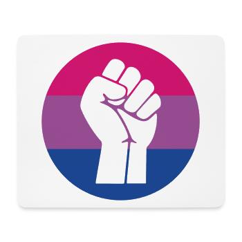 LGBTQ Pride Month - Fighting for Bisexual Equality - Mouse Pad (horizontal) - white - Front
