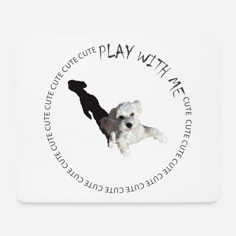 Play with me - Mouse Pad (horizontal) - white