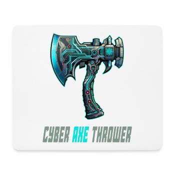 Cyber axe throwing axe sport design - Mouse Pad (horizontal) - white - Front