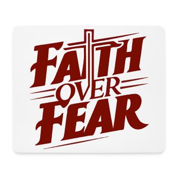 Imprimé motif Faith Gives Courage - Tapis de souris (format paysage) - blanc - Devant