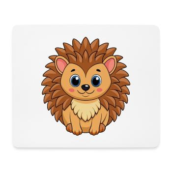Igel Niedliche Maskottchen Zeichentrickfigur Kawaii - Mousepad (Querformat) - Weiß - Vorne