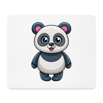 Panda Cute Mascot Cartoon Character Kawaii - Mouse Pad (horizontal) - white - Front
