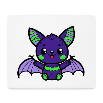 Chauve-souris - Tapis de souris (format paysage) - blanc - Devant