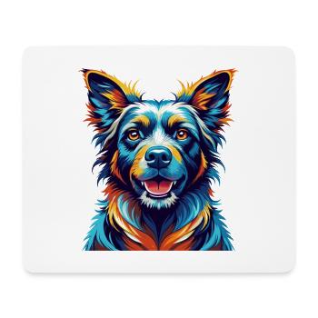 Armenische Gampr Hunderasse Bunte Karikatur Kawaii - Mousepad (Querformat) - Weiß - Vorne