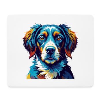 Auvergne Pointing Dog Breed Cartoon Kawaii - Mouse Pad (horizontal) - white - Front