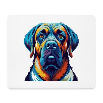 Belgische Dogge Hunderasse Bunte Karikatur Kawaii - Mousepad (Querformat) - Weiß - Vorne