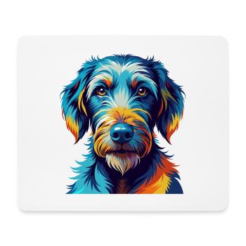 Bedlington Terrier Dog Breed Cartoon Kawaii - Mouse Pad (horizontal) - white - Front