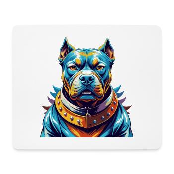 Bully Kutta Dog Breed Colorful Cartoon Kawaii - Mouse Pad (horizontal) - white - Front