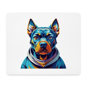 Cao De Castro Laboreiro Hunderasse Karikatur Kawaii - Mousepad (Querformat) - Weiß - Vorne
