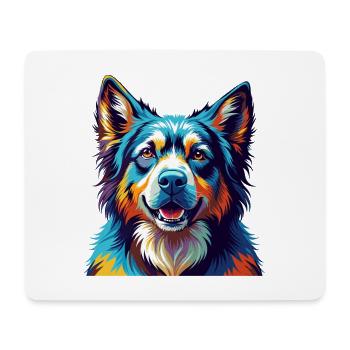 Caucasian Ovcharka Dog Breed Cartoon Kawaii - Mouse Pad (horizontal) - white - Front