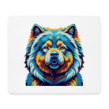 Chow Chow Hund Rasse Bunt Karikatur Kawaii - Mousepad (Querformat) - Weiß - Vorne