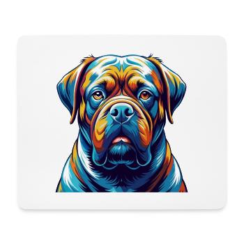 Bordeauxdogge Hunderasse Karikatur Kawaii - Mousepad (Querformat) - Weiß - Vorne