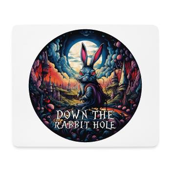 Kaninchen Alice im Wunderland Im Kaninchenbau - Mousepad (Querformat) - Weiß - Vorne