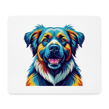 Estrela Mountain Dog Breed Colorful Cartoon Kawaii - Mouse Pad (horizontal) - white - Front