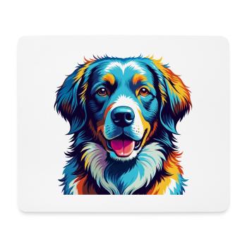 Kuvasz Hunderasse Bunte Karikatur Kawaii - Mousepad (Querformat) - Weiß - Vorne