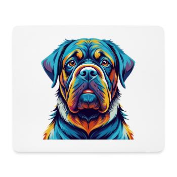 Majorque Mastiff Chien Race Coloré Dessin Animé Kawaii - Tapis de souris (format paysage) - blanc - Devant