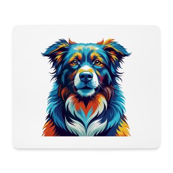 Himalaya-Schäferhundrasse Bunte Karikatur Kawaii - Mousepad (Querformat) - Weiß - Vorne
