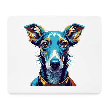 Italian Greyhound Dog Breed Cartoon Kawaii - Mouse Pad (horizontal) - white - Front