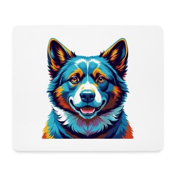 Ours Carélien Chien Race Coloré Dessin Animé Kawaii - Tapis de souris (format paysage) - blanc - Devant