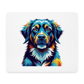 Karst Schäferhund Hunderasse Bunt Karikatur Kawaii - Mousepad (Querformat) - Weiß - Vorne
