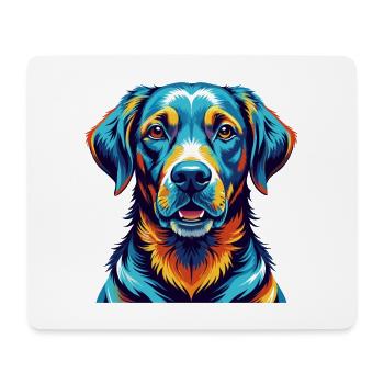 Labrador Hunderasse Bunte Karikatur Kawaii - Mousepad (Querformat) - Weiß - Vorne