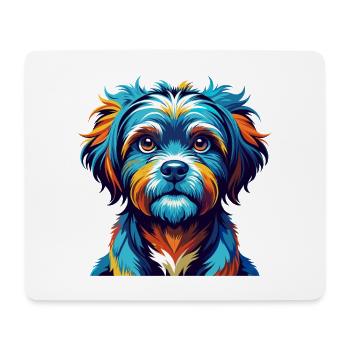 Lowchen Little Lion Dog Breed Cartoon Kawaii - Mouse Pad (horizontal) - white - Front