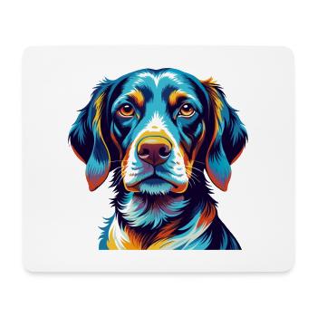 Alt Dänisch Pointer Hund Rasse Karikatur Kawaii - Mousepad (Querformat) - Weiß - Vorne