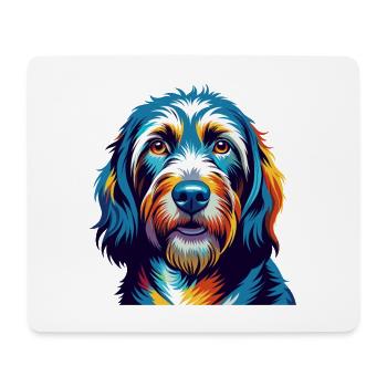 Basset Griffon Vendeen Hunderasse Karikatur Kawaii - Mousepad (Querformat) - Weiß - Vorne