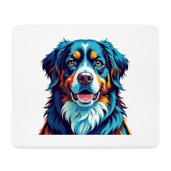 Berner Laufhund Dog Breed Colorful Cartoon Kawaii - Mouse Pad (horizontal) - white - Front