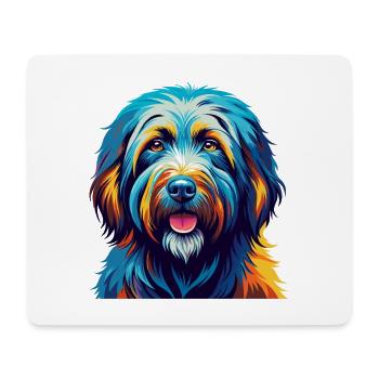 Bergamasco Schäferhund Hunderasse Karikatur Kawaii - Mousepad (Querformat) - Weiß - Vorne