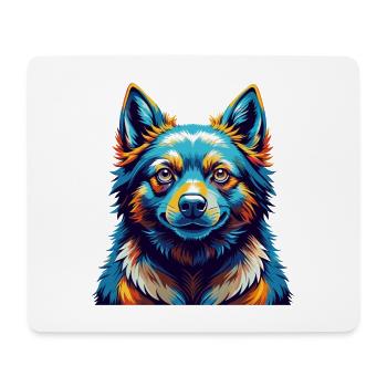 Schipperke Hunderasse Bunte Karikatur Kawaii - Mousepad (Querformat) - Weiß - Vorne