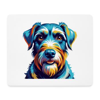 Sealyham Terrier Dog Breed Colorful Cartoon Kawaii - Mouse Pad (horizontal) - white - Front