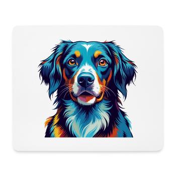 Stabyhoun Chien Race Coloré Dessin Animé Kawaii - Tapis de souris (format paysage) - blanc - Devant
