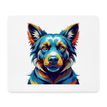 Tosa Hunderasse Buntes Aquarell Cartoon Kawaii - Mousepad (Querformat) - Weiß - Vorne
