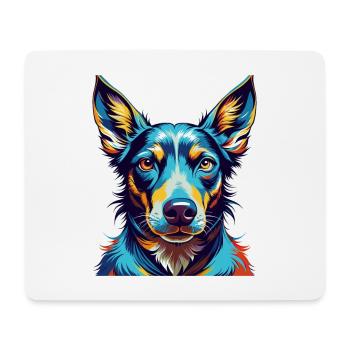 Andalusian Hound Dog Breed Colorful Cartoon Kawaii - Mouse Pad (horizontal) - white - Front