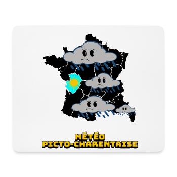 Picto-Charentaise Wetter - Mousepad (Querformat) - Weiß - Vorne
