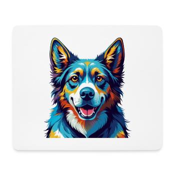 Akbash Hunderasse Bunte Karikatur Kawaii - Mousepad (Querformat) - Weiß - Vorne