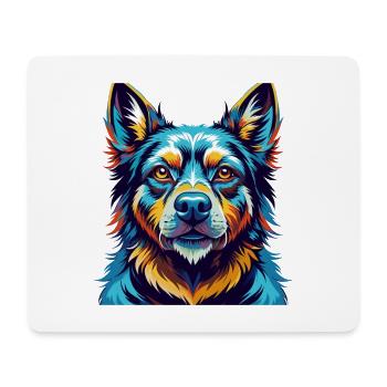 Aryan Molossus Chien Race Coloré Dessin Animé Kawaii - Tapis de souris (format paysage) - blanc - Devant