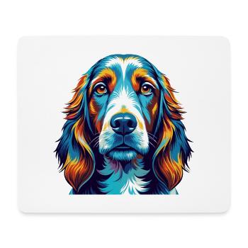 Basset Fauve De Bretagne Dog Breed Cartoon Kawaii - Mouse Pad (horizontal) - white - Front