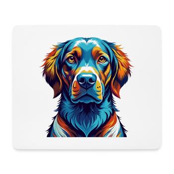 Broholmer Chien Race Coloré Dessin Animé Kawaii - Tapis de souris (format paysage) - blanc - Devant