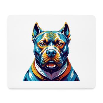 Bully Kutta Dog Breed Colorful Cartoon Kawaii - Mouse Pad (horizontal) - white - Front